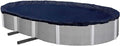 Aboveground Pool Winter Cover, Fits 15’ x 30’ Oval, Solid Blue – Includes Winch and Cable for Easy Installation, Superior Strength & Durability, Treated for UV Protection, WC1530OV