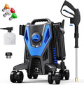 Pressure Washer -4800PSI with Anti-Tipping, 35FT Power Cord,Power Washer for Cars Fences Driveways Patios Home