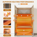 Far Infrared Sauna for Home 2 Person Sauna for Home Okoume Wood Red Sauna with Low EMF Infrared Sauna 2000W Dry Sauna 2 Person with 7 Colorful Light, Speaker and Tempered Glass Door