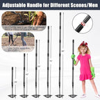 Hoe Garden Tool, Hollow Hoe with 85 Inch Long Handle, Adjustable Manual Weeder Heavy Duty Garden Hoe for Weeding, Digging, Hoeing, Cutting and Loosing Soil