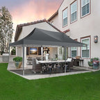 COBIZI 10x20 Pop Up Canopy with 6 Sidewall, Commercial Canopy UPF 50+ Waterproof Outdoor Gazebo with Carry Bag, Tents for Parties with Upgrade Frame, 3 Height Adjustable, Gray