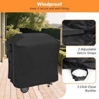 Grill Cover for Char Broil Bistro Pro Electric Grill Griddle, Waterproof Outdoor BBQ Griddle Cover for Charbroil Model 25302146