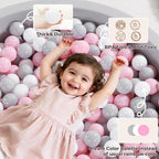 TRENDPLAY Plastic Balls for Ball Pits 2.2 Inch, Pack of 50 100 200 500 Hollow Balls, Perfect for Toddler Baby Pools,Party,Festival Decoration