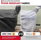 Unicook Pellet Grill Cover Compatible with Traeger Pro 22 Series & Pro 575, Heavy Duty Waterproof BBQ Grill Cover, Weather Resistant Outdoor Wood Pellet Smoker Protector, Black