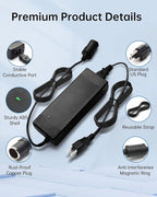 AC to DC Converter 180W 15A 110V to 12V Power Adapter with Fast Cooling Fan, Car Cigarette Lighter Socket Power Supply for Car Vacuum, Refrigerator, Inflator