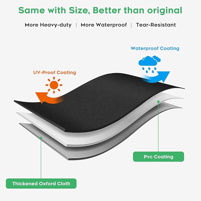 Heavy-Duty 600D Grill Cover fit for Kamado Joe 24-inch Big Joe Series I II III and Other Round 24-inch Charcoal Grill with Similar Sizes, 38" Dia x 55" H