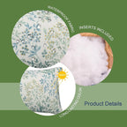 Pack of 2 Patio Lumbar Pillows, 12"x20" Fade Resistant Outdoor Waterproof Lumbar Pillow with Inners, Decorative Garden Lumbar Cushions for Home Patio Terrace Sofa Use