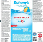 Doheny's Super Pool Shock | Pro-Grade Chlorine Shock, Quick-Dissolving, Fast-Acting 68% Cal-Hypo Granular Pool Shock | 24 x 1lb Bags, Proudly Made in The USA