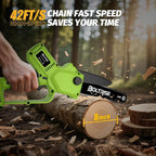 8 Inch Cordless Mini Chainsaw, 1000W Brushless Electric Chainsaw, 2000mAh Batteries & Auto Oiler Hand Held Powered Small Chain Saw, for Tree Trimming Wood Cutting Garden and Yard Work
