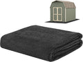 3 mm Thickened Outdoor Storage Shed Mat, 6x8 ft Waterproof Shed Flooring Mat for Patio Furniture Floor Protecting from Wear/Liquid/Dust/Oil, Non-Slip Felt Rubber Rug Pad [Grey]