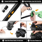WORKPROX 12inch 20V String Trimmer, 4.0Ah Li-Ion Battery Powered Grass Cutter with Auto Line Feed, 2 in 1 Lawn Edger and Weed Trimmer with 2Pcs Grass Trimmer Spool Line