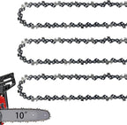 10 Inch Chainsaw Chain 050" Gauge, 3/8" LP Pitch, 40 Drive Links, 10 Inch Chain Saw Chain Replacement for Sunjoe, Craftsman, Poulan, Worx, Greenwork and More- S40 (3 Chains)