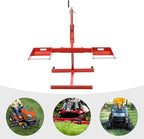 Lawn Mower Lift, 750Lbs Lawn Mower Lift Carbon Steel Lift Jack Lawnmower Lift Tool Adjustable Lawnmower Lifts w/Wheel for Garden Tractors All-Terrain Maintenance and Repair(750LBS)