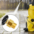 GASHER 2Pcs Brass M22 Pressure Washer Fitting,M22-14mm Male x M22-14mm Female Thread Fittings,For Pressure Washer Hose