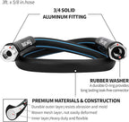 Fevone Garden Leader Hose 3 ft., Lightweight Hybrid Water Hose, Flexible and Durable, Leak-Free Connections