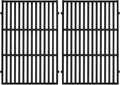 GasSaf 18.75" Grill Grates for Weber Genesis II/LX 300 Grills, Cast Iron Grates for Genesis II E/S 310 315 320 325 340, Replacemenet Parts for Weber 66095 66802 66805 (18.75"x13.25" Each), 2-Pack