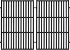 GasSaf 18.75" Grill Grates for Weber Genesis II/LX 300 Grills, Cast Iron Grates for Genesis II E/S 310 315 320 325 340, Replacemenet Parts for Weber 66095 66802 66805 (18.75"x13.25" Each), 2-Pack