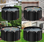 Above Ground Pond,Canvas Fish Pond Pool,Round Thickening Koi Pond Tank,PVC Fish Pond,Pool Above Ground with Durable Framed,for Fish Farming Aquatic Products Breeding Pond 59x39in/449Gal