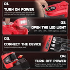 2 Packs Power Inverter Compatible with Milwaukee 18V, LIVOWALNY Real 200W Battery Inverter 18V to 110V, Power Adapter Charger Adapter Power Station Power Supply 2 USB-A & 1 Type-C & 1 AC (No Battery)