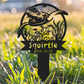 Custom Turtle Metal Memorial Plque,Personalized Turtle Remembrance Stake,Turtle Loss,Grave Markers,Outdoor Garden Decor,Yard Sign turtle 10inch