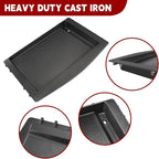 GasSaf 7599 Cast Iron Griddle for Weber Genesis II 300/600, Flat Top Grill Pan Insert for Genesis II E-310/S-310/E-315/E-335/S-335/SE-335/E-610, BBQ Griddle Pan for Weber Gas Grill Replacment Parts