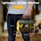 VTOMAN FlashSpeed 300 Portable Power Station, 300W 230Wh LiFePO4 Battery with 3000 Life Cycles, 100W PD USB-C Fast Charge, 6 Outputs for Outdoor Camping, Home Backup, RV, Off-Grid