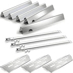 Grill Replacement Parts for Weber Genesis II 300 Series Gas Grills, 17 Inch Flavorizer Bars Heat Deflectors 3 Burner Tubes Kit for Weber 7489 67490 67491 LP and NG BBQ Grill Models