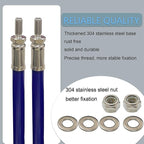 Snow Plow Blade Markers Guides Kit 24''304 Stainless Steel Vertical Stud Mount Joint Never Break Never Rust High Visibility Fit for Boss Western plows and More (Blue)