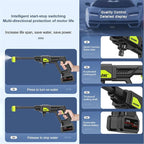 24V Cordless High Pressure Washer,Portable Power Washer with Rechargeable Battery 6-in-1 Nozzle,Handheld High-Pressure Car Washer Gun,2 Batteries,12M Long Range,Suitable for Car Washing,Farm Cleaning