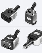 BESTEK 150W Power Inverter 12V to 110V Voltage Converter Car Charger Power Adapter with 2 USB Charging Ports (3.1A Shared) (150W)