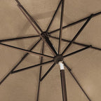 EliteShade USA 10-Year-Non-Fading 10Ft Market Umbrella Patio Umbrella Outdoor Table Umbrella with Ventilation, Heather Beige
