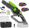 6-Inch Electric Chainsaw Cordless, Lightweight & Portable Chainsaw for Tree Trimming, Pruning, and Small Wood Cutting | 20V Lithium-Ion Battery | Ideal for Home Garden, DIY Projects