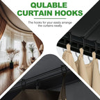 Kathfly 50pcs Gazebo Curtains Hooks Rustproof Plastic Shower Curtain Rings Hooks Outdoor Gazebo Replacement Parts Accessories for Outdoor Canopy Mosquito Nets Window Drapes Home Hotel Supplies
