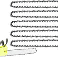 5 Pack 16 Inch Chainsaw Chain 56 Drive Links 3/8" LP Pitch .050" Gauge Fit Craftsman S160, Poulan, Ryobi RY3716, Echo CS-280, Husqvarna, Greenworks- S56