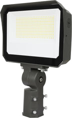 LAMPHOME LED Flood Lights Outdoor 100/120/150W W and 3000/4000/5000K Adjustable 19500Lm,Dusk-to-Dawn Sensor o Dawn Flood Light for Yard, Garage, Garden,UL Listed,Includes Knuckle Mount