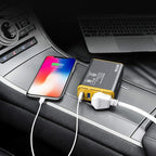 BESTEK 150W Power Inverter DC 12V to 110V AC Converter 4.2A Dual USB Car Adapter (Yellow)…
