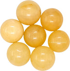 Amazing Gemstone Yellow Aventurine Crystal Ball - 1 Inches Crystal Sphere Meditation Balls for Witchcraft and Decorative Balls - Crystals and Healing Stones Beginners Gift (Pack of 1)