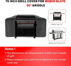 Grill Cover for Weber Slate 30" Griddle, Outdoor Griddle Cover Waterproof for Blackstone Culinary Series 36" Griddle with Lid