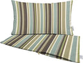 RSH DECOR: Sunbrella Pillow Covers Set of 2 | Covers Only - 26" x 16" | Outdoor Lumbar Pillow Covers Crafted with Sunbrella Performance Fabric | Brannon Whisper