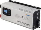 Ampinvt 5000W Peak 15000watts Pure Sine Wave Power Inverter 48V DC to 120/240V AC Split Phase with Battery AC Charger,Off Grid Low Frequency Solar Inverter for Home