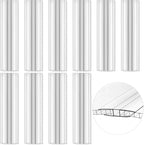Polycarbonate Greenhouse Panel Connectors – 10 Packs, 4FT H Connectors Fits 4 or 6 MM Panels, UV-Resistant Greenhouse Joining Strips for DIY Garden Greenhouses and Cold Frames