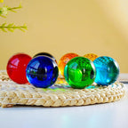 8pcs Colorful Crystal Balls Decoration for Home 40mm Rainbow Color Glass Balls Healing Spheres Quartz Decorative Balls for Dinner Party Centerpiece