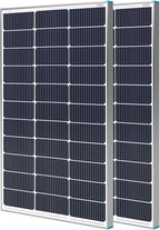 Renogy Solar Panels 200 Watt N-Type 16BB, 2PCS 100 Watt Solar Panel 12V 25% High-Efficiency, 200W Solar Panel for RV Marine Rooftop Farm Battery and Other Off-Grid Applications