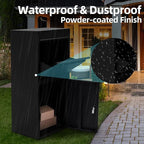 Black Mailboxes for Outside，Galvanized Steel Large Package Delivery Boxes for Outside,with Adjustable Baffle Parcel Drop Box,Wind and Rainproof Packages Box for front Porch