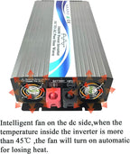 3000W Off Grid Pure Sine Wave Power Inverter 48V DC to 110V 120V AC with LCD Display for RV Camping Truck Home Solar