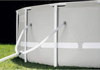 INTEX 26755EH Prism Frame Premium Above Ground Swimming Pool Set: 20ft x 52in – Includes 1500 GPH Cartridge Filter Pump – Removable Ladder – Pool Cover – Ground Cloth