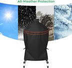 Heavy-Duty 600D Grill Cover fit for Kamado Joe 18-inch Classic Joe Series I II III Ceramic Charcoal Grill and Other Round 18-inch Charcoal Grill with Similar Sizes, 33" Dia x 48" H