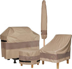 Duckcovers Elegant Waterproof 93 Inch Patio Sofa Cover, Patio Bench Cover