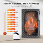 Upgraded Version Portable Sauna for Home Full Body Personal Sauna Steam Sauna Tent at Home Spa with 2.6L 1000W Steam Generator, 90 Minute Timer, Foldable Chair, Remote Control, Sauna Box(Grey)