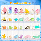 Luminous Mini Resin Ocean Animals Tiny Resin Sea Animal Tiny Turtle Octopus Dolphin Shark Miniature Figurines for Fish Tank Decorations, Glow in The Dark for Garden Miniatures Accessories 50 pcs